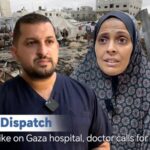 Israeli Air Strike on Gaza Hospital Doctor Calls for Medical Aid Video Poster 