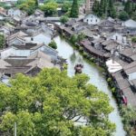 Live Suburban Shanghai Ancient Town Offers Beautiful Autumn Scenery Video Poster 