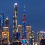 Live Welcome to Ciie Enjoy the Neon Night in Shanghais Lujiazui Video Poster 