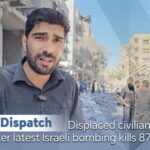 Displaced Civilian Describes Horror After Latest Israeli Bombing Video Poster 