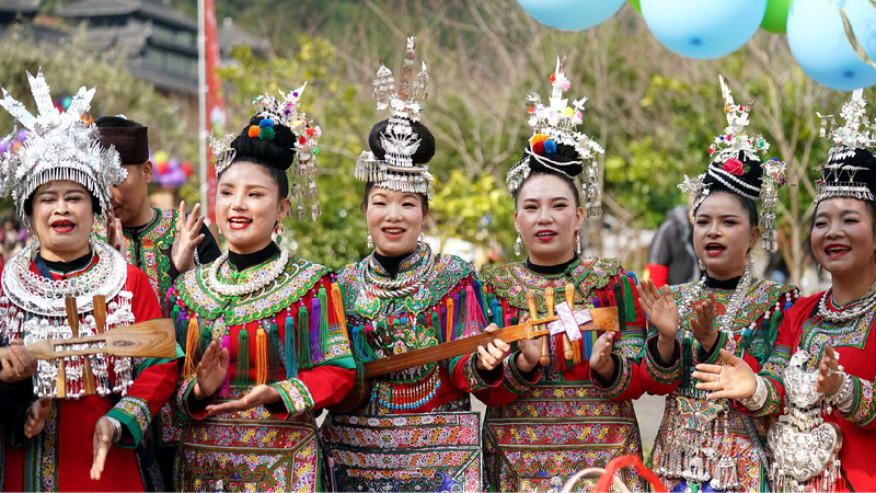 Dong People Celebrate New Year in Rongjiang Guizhou 
