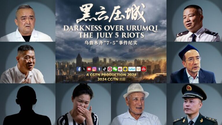 Faces of darkness over Urumqi