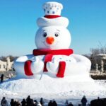# - My News! Final Touches Added to Giant Snowman at Harbin Snow Sculpture Expo
