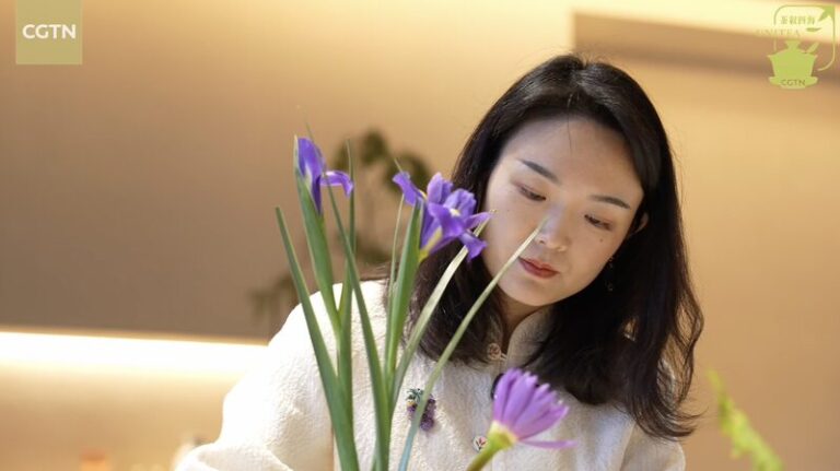 Floral Artwork Highlights Festive Moment Video Poster