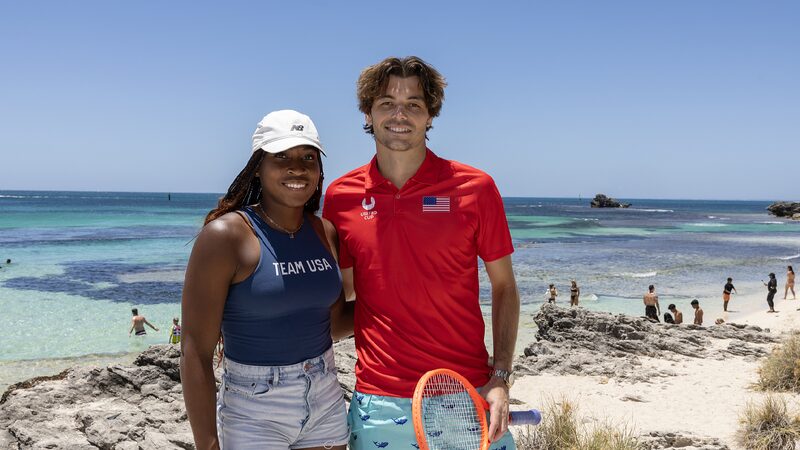 Fritz Gauff Visit Rottnest Island Ahead of United Cup 