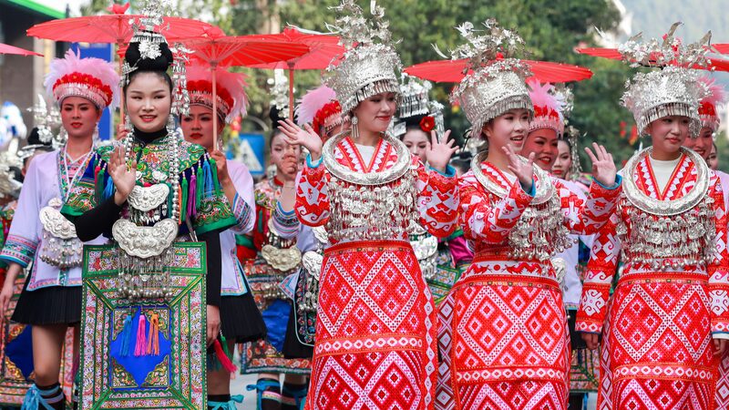 Grand Parade Highlights Dong New Year in Guizhou 