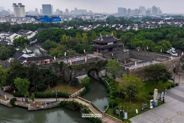 Historic Panmen Gate in Suzhou 