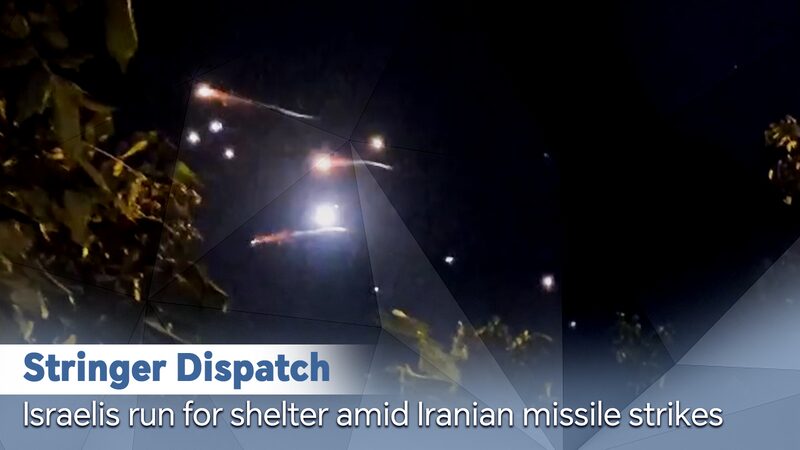 Israelis Run for Shelter Amid Iranian Missile Strikes Video Poster 