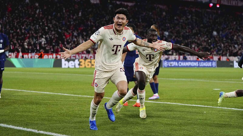 Kim's strike seals Bayern's 1-0 win over 10-man PSG