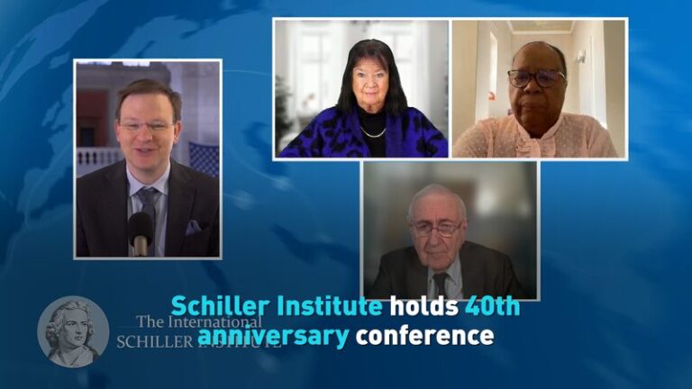 Schiller Institute Holds 40th Anniversary Conference Video Poster 