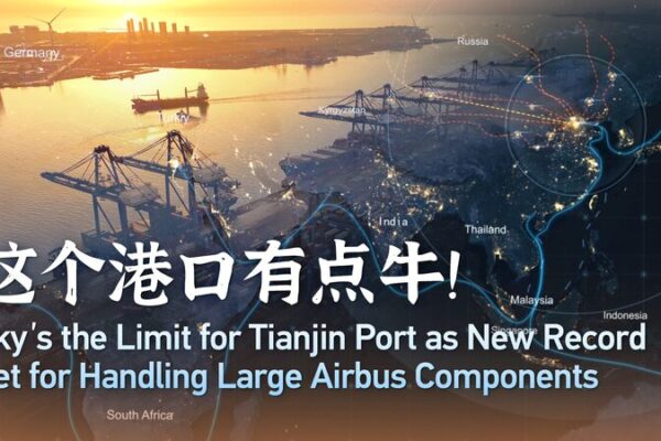 Sky’s the Limit: Tianjin Port Sets New Logistics Record Sky's the limit for Tianjin Port as new record set in logistics video poster