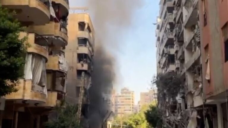 Stringer Dispatch Israel Launches Large scale Air Strikes on Beirut Video Poster 