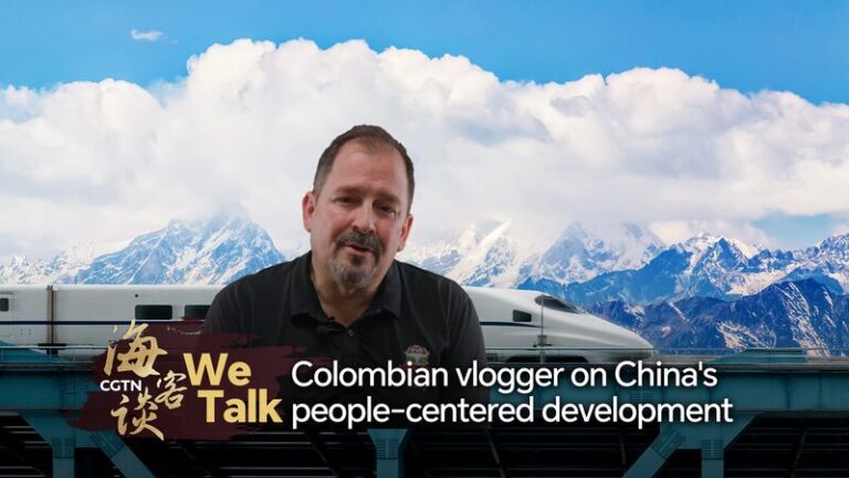 We Talk Colombian Vlogger on Chinas People centered Development Video Poster 