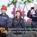We Talk Explore China europe Freight Train Service in Huanghua Port Video Poster 