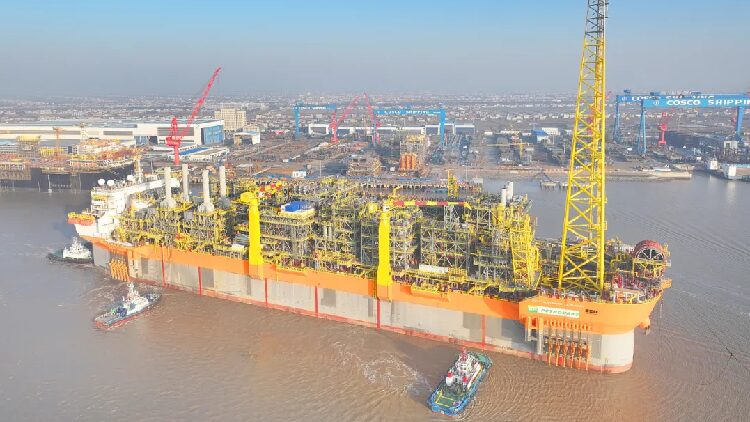 Worlds Largest Fpso Vessel Sets Sail from E China 