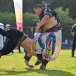 Wrestlers Battle for Victory at Chinas Ethnic Games 
