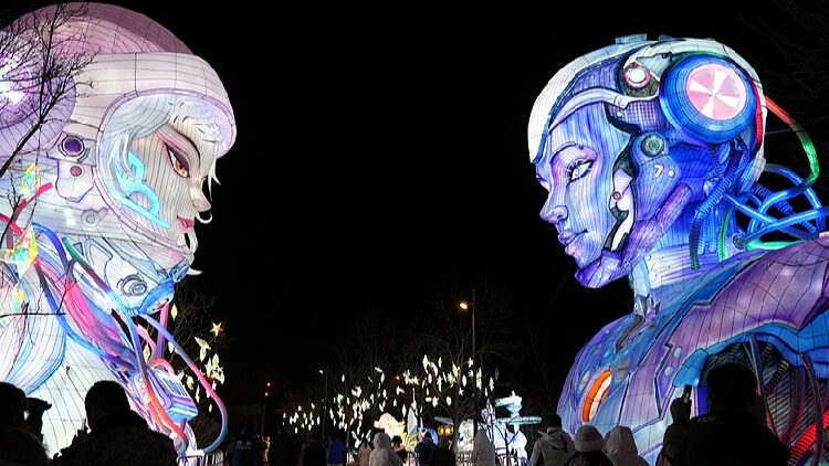Zigong Lanterns Lighten Up Beijings Night for New Year 