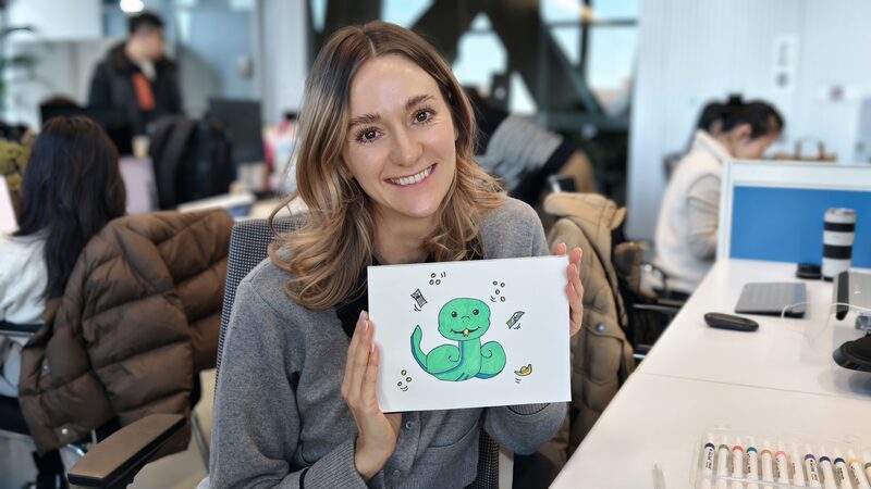 # - My News! a Snake Painting That Beckons Wealth Video Poster