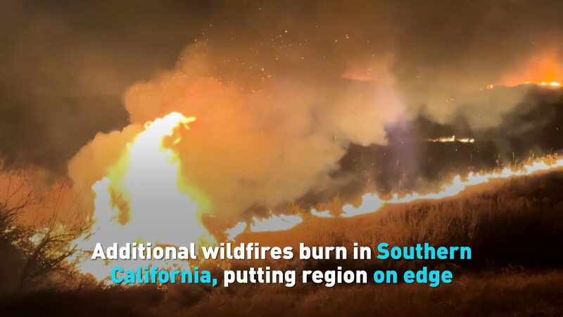 Additional Wildfires Burn in Southern California Video Poster 