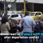 Colombians React to Trumps Tariff Threats After Deportation Conflict Video Poster 