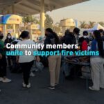 Community Members Unite to Support Fire Victims Video Poster 