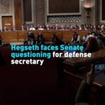 Hegseth Faces Senate Questioning for Defense Secretary Video Poster 