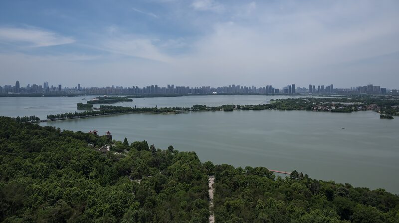 Live Stunning Wuhan Skyline Views from the Chutian Terrace Video Poster 