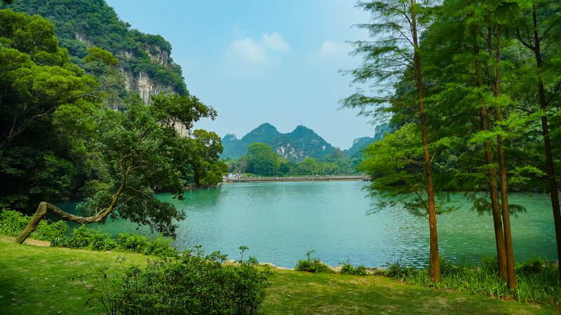 Live Tranquil Serenity in Chinas Liuzhou City  Longtan Park 