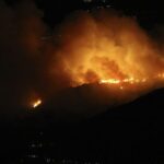 Live Wildfires Raging in Southern California the Us Video Poster 