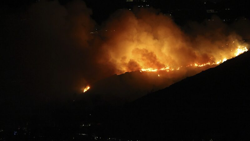 # - My News! Live Wildfires Raging in Southern California the Us Video Poster