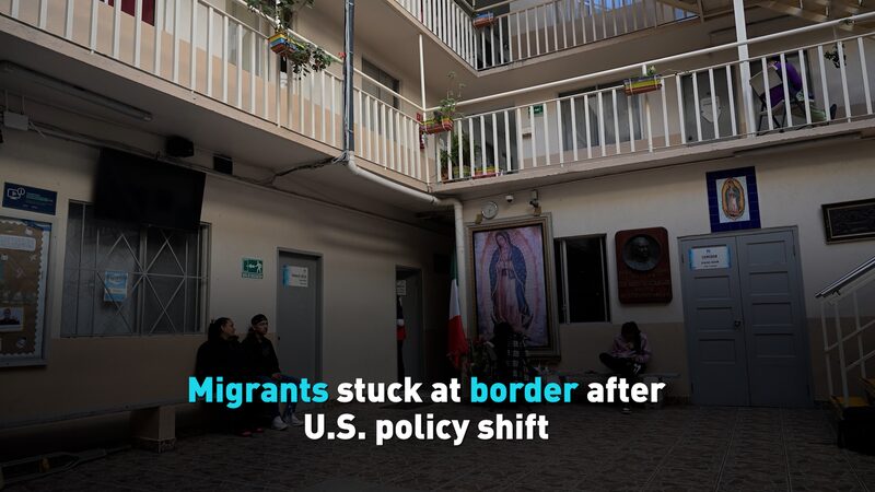 Migrants Stuck at Border After Us Policy Shift Video Poster 