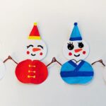 Paper Craft Snowmen Show Unity for Harbin 2025 Asian Winter Games Video Poster 
