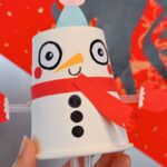 Paper Cup Snowman Waves and Cheers for Asian Winter Games Video Poster 