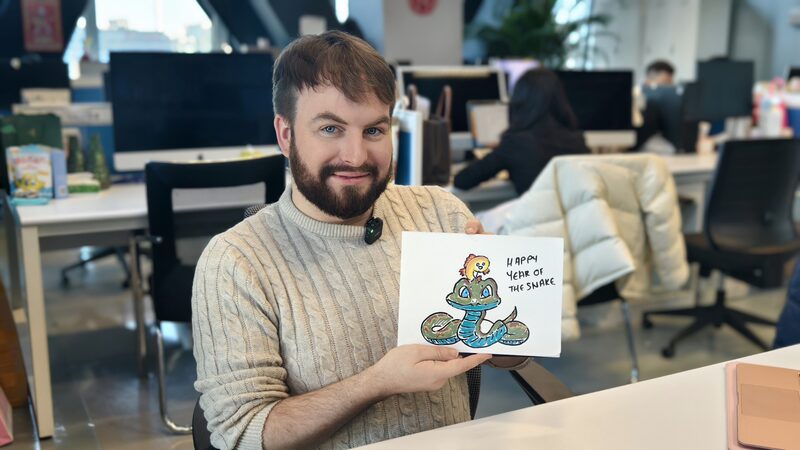 Snake and Koi Emblems of Auspiciousness for Spring Festival Video Poster 