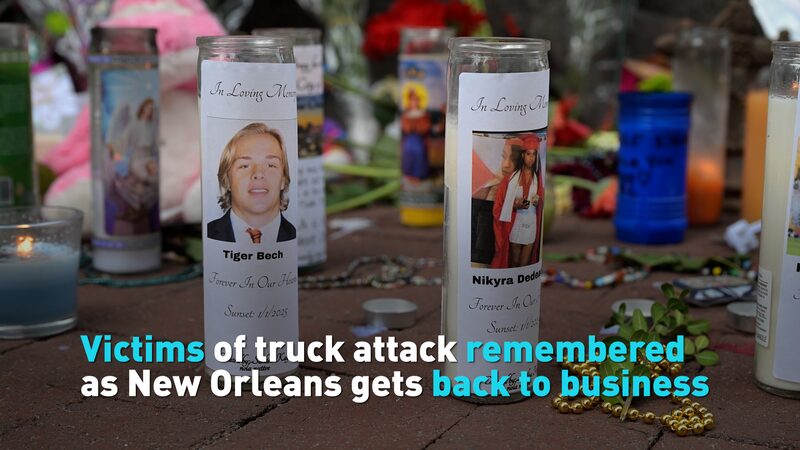 Victims of Truck Attack Remembered As Bourbon Street Reopens Video Poster 
