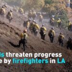 Winds Threaten Progress Made by Firefighters in La Video Poster 
