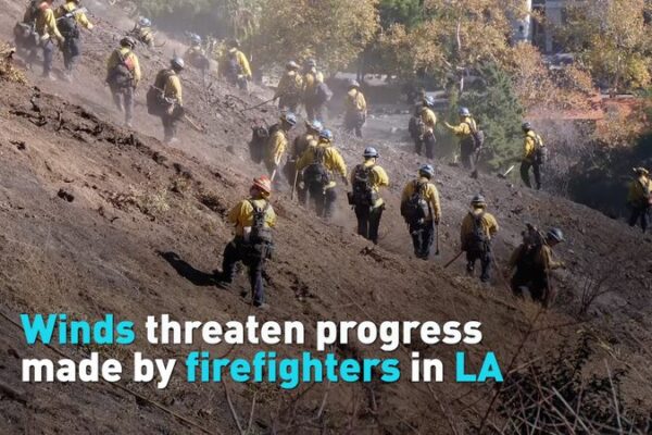 # - My News! Winds Threaten Progress Made by Firefighters in La Video Poster