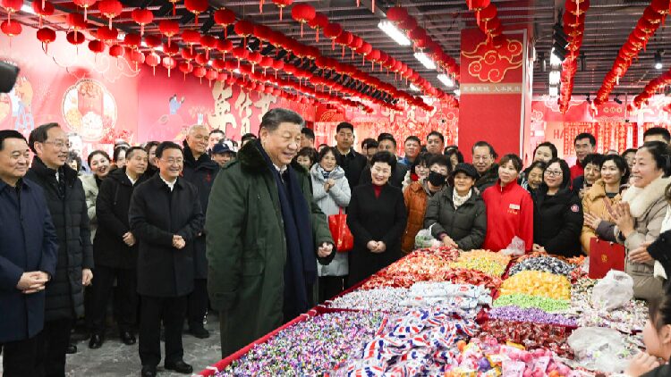 Xi Jinping Inspects Ne China City Ahead of Spring Festival 