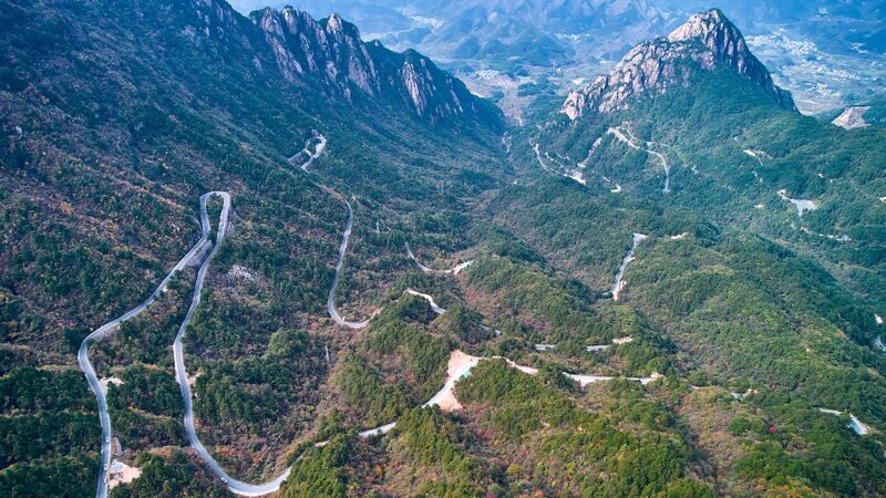 Aerial View of the Anhui zhejiang Skyline Video Poster 