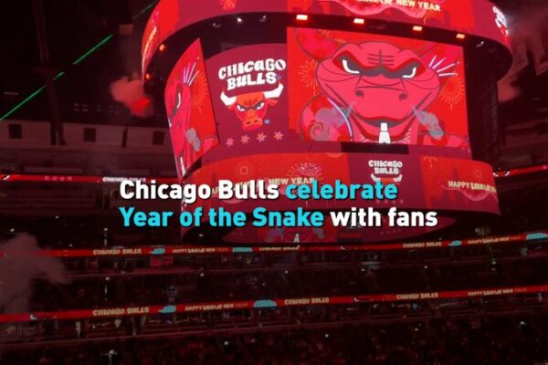 Chicago Bulls Ring in the Year of the Snake with Fans Chicago Bulls celebrate Year of the Snake with fans video poster
