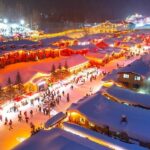 china Snow Town Sparkles with Spring Festival Cheer 