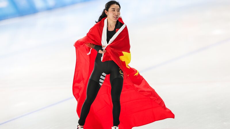 Exclusive Chinese Skater Han Reflects on Gold Medal Win Video Poster 
