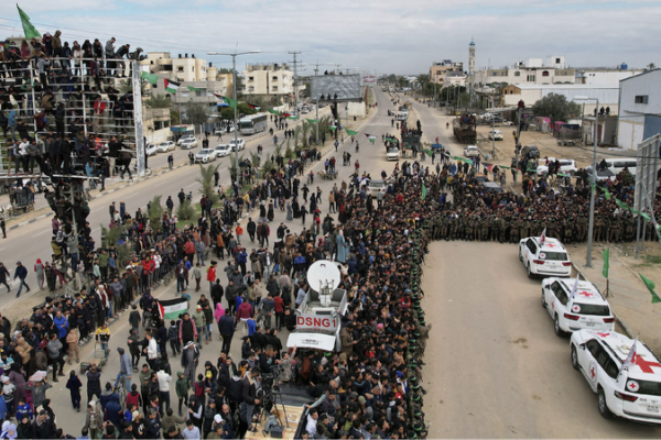Three Israeli Hostages Freed Amid Fragile Gaza Ceasefire Hamas frees three more Israeli hostages amid fragile Gaza truce