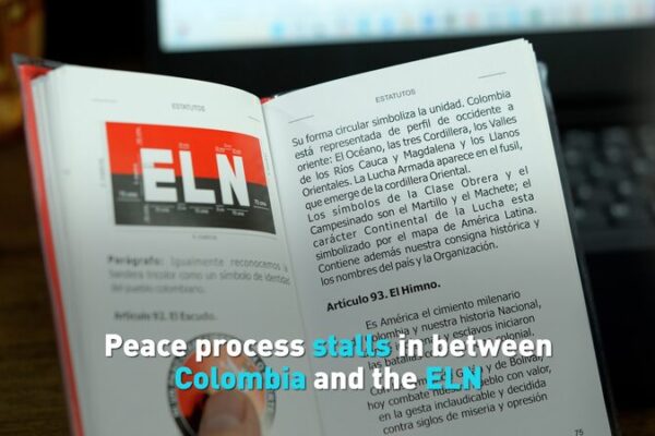 Clashes in Colombia Displace Thousands as Peace Talks Stall Peace process stalls in between Colombia, ELN video poster