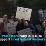 Protesters Rally in Dc to Support Fired Federal Workers Video Poster 