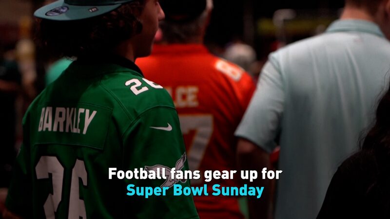 Sports Fans Gear Up for Super Bowl Sunday Video Poster 