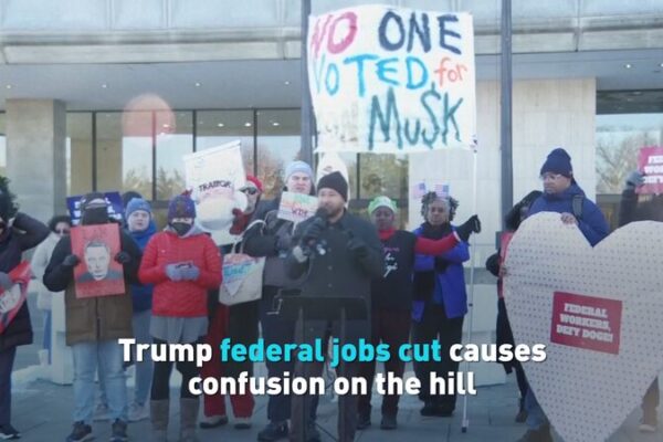 Trump Federal Jobs Cut Causes Confusion on the Hill Video Poster 