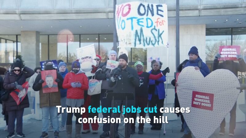 Trump Federal Jobs Cut Causes Confusion on the Hill Video Poster 