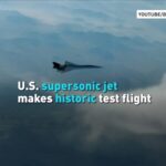 Us Supersonic Jet Makes Historic Test Flight Video Poster 