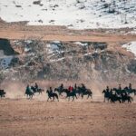 Check out the Traditional Sport of Goat grabbing in Xinjiang 